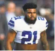  ?? David Richard / Associated Press ?? The NFL said Ezekiel Elliott used force three times, injuring his then-girlfriend.