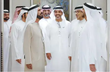  ?? Pictures: WAM ?? ■ Shaikh Mohammad with Crown Princes, ministers ans shaikhs on the sidelines of the Annual Government Meetings in Abu Dhabi. Shaikh Hamdan Bin Mohammad and Shaikh Maktoum Bin Mohammad were present.