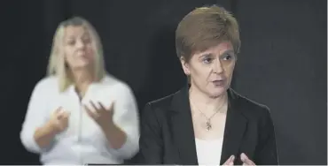  ??  ?? 0 First Minister Nicola Sturgeon is aghast at the latest developmen­t