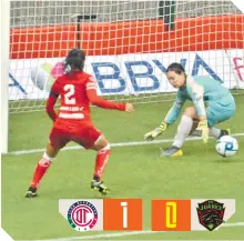  ?? / FOTO: LUIS CAMACHO GONZÁLEZ ?? Un gol bastó para que el equipo de las Diablas se llevara los tres puntos.