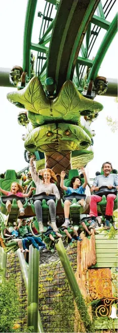  ?? Foto: Europapark Rust ?? Das Königreich Arthur im Europark Rust ist gerade nur so wild, wie es auch die Klei nen vertragen können.