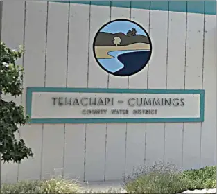  ?? COURTESY OF TCCWD ?? The office of Tehachapi-Cummings County Water District is located at 22901 Banducci Road in Tehachapi.