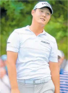  ?? Photo / Photosport ?? Danny Lee struggles to stay positive on tour.