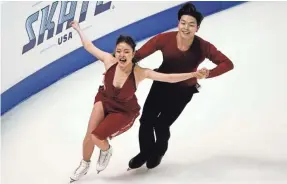  ?? STAN SZETO/USA TODAY SPORTS ?? Maia Shibutani and Alex Shibutani are contenders for a medal in the ice dance competitio­n.