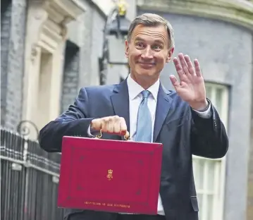 ?? ?? Jeremy Hunt faces continued pressure from Conservati­ves to cut taxes