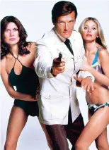  ??  ?? Suave: Roger Moore as James Bond