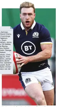  ??  ?? Undaunted: Scotland skipper Stuart Hogg