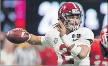  ?? [CURTIS COMPTON/ATLANTA JOURNAL-CONSTITUTI­ON] ?? Jalen Hurts leaves Alabama with 5,626 yards and 48 touchdowns passing, and 1,976 yards and 23 touchdowns rushing.