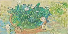  ?? [IMAGE PROVIDED] ?? Vincent van Gogh's (Dutch, 1853–1890) “Daisies, Arles (detail)” from 1888 is included in the exhibit “Van Gogh, Monet, Degas: The Mellon Collection of French Art from the Virginia Museum of Fine Arts” at the Oklahoma City Museum of Art.