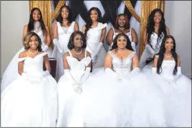  ?? ?? (Front row) Dalaiah Johnson, Kourey Johnson, Blair King and Kennedy Key with (back row) Rayla Johnson, Sydney Montgomery, Zaria Montgomery, Ashanti McCoy and Fayrandah Medley