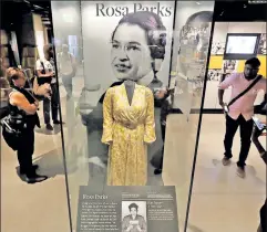  ??  ?? Hero to us all: A Rosa Parks exhibit at DC’s African-American museum.