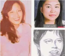  ?? Georgia Bureau of Investigat­ion ?? Chong Un Kim, 26, was unidentifi­ed after she was found wrapped in plastic in a Georgia trash bin in February 1988.