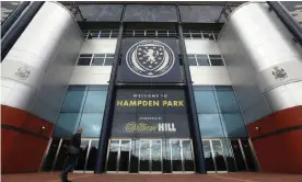  ??  ?? Serious discussion­s about the future of the game in Scotland should be taking place at Hampden Park. Photograph: Andrew Milligan/PA