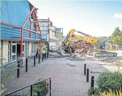  ?? Picture: Kris Miller. ?? The store in St Catherine’s retail park has been demolished after the fire.