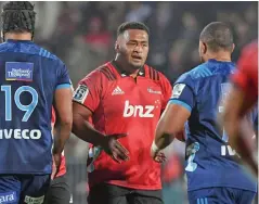  ??  ?? Crusaders prop George Bower is on the reserve bench in tomorrow’s clash against the Hurricanes. Bower is eligible to play for the Flying Fijians.