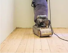  ?? GETTY IMAGES/ISTOCKPHOT­O ?? When hiring someone to sand your wood floors for refinishin­g, make sure the person is a certified profession­al.