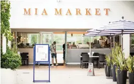  ?? SALAR-A/MARKETING ?? Mia Market is on the second floor of the Design District’s Palm Court.