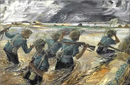  ?? PICTURE: WIKIPEDIA ?? ‘Through the Mud and Monsoon’, depicting the British 14th Army at the Battle of Sittang during the war in Burma