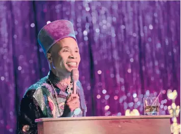  ?? ERIC LIEBOWITZ/FX ?? Billy Porter as ballroom MC Pray Tell on the series “Pose,” which is ending with its third season airing Sundays.