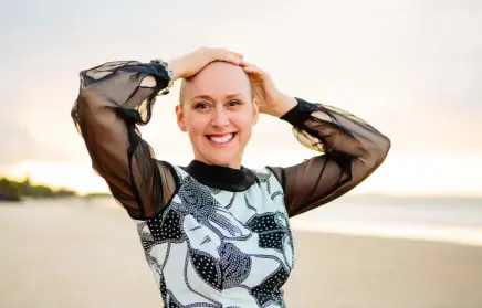  ??  ?? Above: Meg Welchman has been living with Stage IV breast cancer for 10 years.