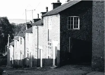  ??  ?? Another view of Ball Lane showing how the cottages were adapted to the steep slope.