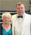  ??  ?? Reg Singleton named the Headway Rose in honour of the charity which helped him recover after a brain injury; he and wife Janet work tirelessly to raise awareness of Headway’s work