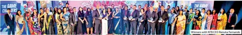  ??  ?? Winners with NTB CEO Renuka Fernando