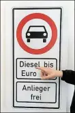  ?? DPA-BILD: DUBE ?? Auch in Stuttgart gelten ab 2019 Fahrverbot­e für ältere Diesel.