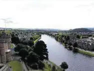  ??  ?? A view from the platform at Inverness Castle