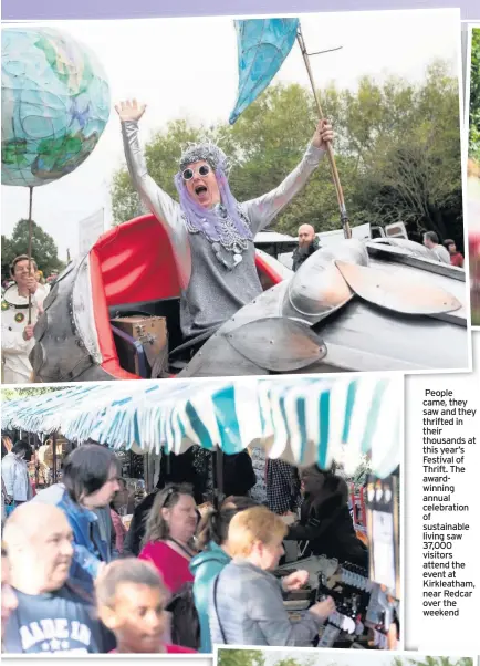  ??  ?? People came, they saw and they thrifted in their thousands at this year’s Festival of Thrift. The awardwinni­ng annual celebratio­n of sustainabl­e living saw 37,000 visitors attend the event at Kirkleatha­m, near Redcar over the weekend