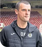  ??  ?? St Mirren manager Oran Kearney