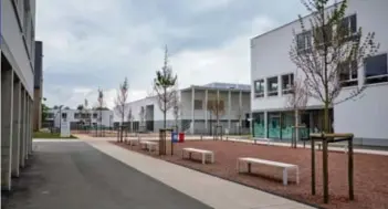  ?? FOTO TOM PALMAERS ?? De nieuwe scholencam­pus in Beringen is met bijna 27.400 m² het grootste Vlaamse project dat via het nieuwe systeem gefinancie­rd werd.