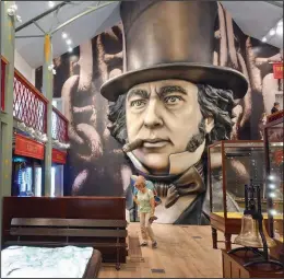  ??  ?? An exhibit at the SS Great Britain celebrates the engineerin­g genius Isambard Kingdom Brunel, who designed the historic passenger ship.
(Rick Steves’ Europe)