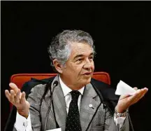  ?? Pedro Ladeira/Folhapress ?? O relator do processo de Aécio, ministro Marco Aurélio