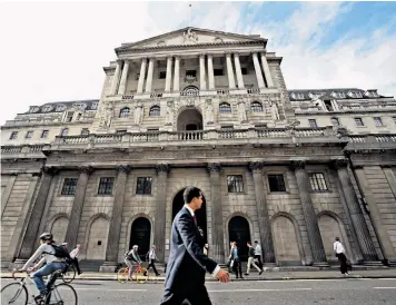  ??  ?? The pressure is mounting on the Bank of England to raise interest rates after arch dove Gertjan Vlieghe’s change of stance