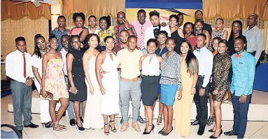  ??  ?? Members of the 2016 cohort of JN WAY ambassador­s who completed the fourth phase of the programme, strike a pose following the JN WAY Awards Banquet 2017.