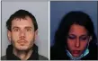  ?? FERNDALE POLICE PHOTOS ?? Suspects Sean Phillips and Ashley Boroughs