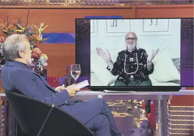  ?? ?? Billy Connolly spoke to Graham Norton for his BBC chatshow last night via video-link from his home in Florida