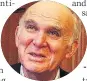  ??  ?? GAINS Vince Cable