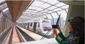  ??  ?? Getting back on track: According to Lim, the MRT2 undergroun­d project’s retender via internatio­nal open tender promises a 23% reduction in costs while sparing stations above ground.