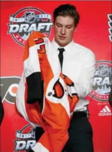  ?? THE ASSOCIATED PRESS FILE ?? Flyers rookie Nolan Patrick is making progress but will have to wait a bit before joining his team in game action.