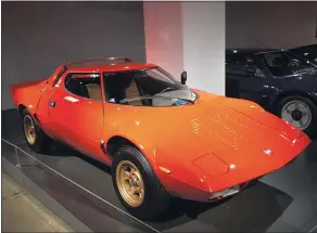  ??  ?? The Lancia Stratos HF Stradale was designed in the 1970s as a rally racer.