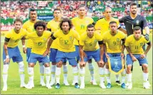  ??  ?? SQUAD: Alisson, Ederson, Cassio; Marcelo, Danilo, Filipe Luis, Fagner, Marquinhos, Thiago Silva, Miranda, Pedro Geromel; Willian, Fernandinh­o, Paulinho, Casemiro, Philippe Coutinho, Renato Augusto, Fred; Neymar, Gabriel Jesus, Roberto Firmino, Douglas...