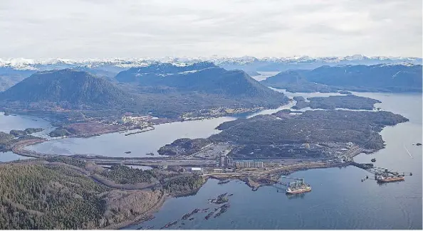  ?? CNW GROUP/PRINCE RUPERT PORT AUTHORITY ?? AltaGas is banking on the Ridley Island Propane Export Terminal near Prince Rupert, B.C., to boost Canadian exports to Japan by up to seven per cent each year.