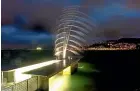  ??  ?? A Wellington resident broke the city’s $300,000 Water Whirler sculpture by swinging on it.
