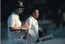  ?? MATT KING/GETTY IMAGES Picture: ?? IN AND OUT: Usman Khawaja, right,has been named to the Australian teamfor the first Test against India, starting Thursday, while vice-captain MitchMarsh­has been axed.
