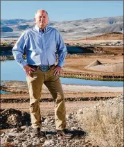  ??  ?? Kris Thompson is project manager of the TahoeReno Industrial Center near Sparks, Nev. He expects occupancy to double in five years; 15% is now occupied.