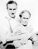  ?? 'REMEMBERIN­G WALT' ?? A younger Walt Disney poses with his mother, Flora Call Disney. She and his dad, Elias Disney, were wed in Lake County, where his mother taught school.