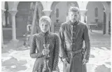  ?? HELEN SLOAN/ HBO/TNS ?? Lena Headey and Nikolaj Coster-Waldau in “Game of Thrones” Season 7.