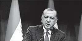  ?? EPA ?? Investors are monitoring Turkish President Recep Tayyip Erdogan’s souring relations with the U.S., a NATO ally.